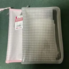 【匿名配送】2点セット　ダイソー 6リングファイル ギンガムチェック 新品未使用