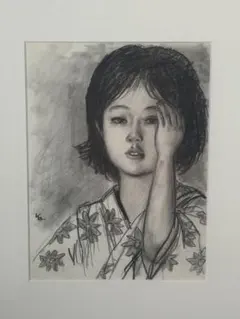 油絵 藤岡心象 ホットタイム 1982.7 真作 人物画 MH272 - メルカリ
