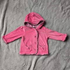 Gap リバーシブルジャケット　ベロア　　花柄　ピンク　18-24months