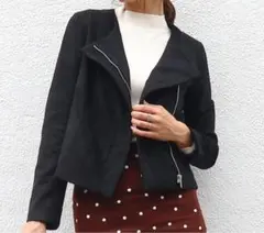 AMBIENT ピーチスキンノーカラージャケット