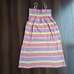 UNIQLO ストライプ ノースリーブワンピース 150