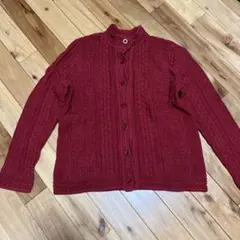 L.L.Bean ケーブルニットセーター ワインレッド