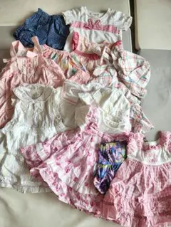 クーラクール　アナスイミニ　シャーリーテンプル　90 ワンピース　帽子