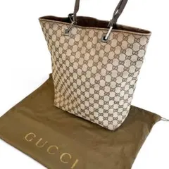 GUCCI GGキャンバス トートバッグ 肩掛け A4可 保存袋付きのサムネイル