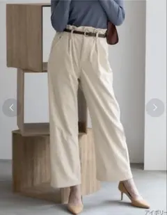 コーデュロイパンツ　アイボリー Mサイズ