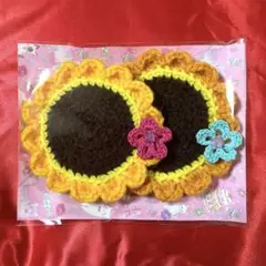 タイムサービス⭐︎ ひまわりデザイン コースター 2枚セット