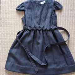 ダークグレー ワンピース 130サイズ