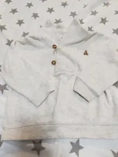 ベビーGAP ベージュ系ボタン付きトレーナー 80-90cm