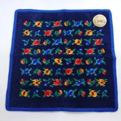 高島屋限定【新品】フェイラー　ハンカチ　カリーナ　ネイビー