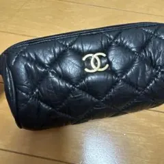CHANEL マトラッセ ポーチ ブラック