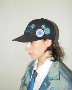 twist badge cap /blue