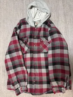 Wrangler フード付きチェックシャツジャケットのサムネイル