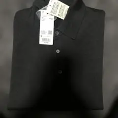 ユニクロ　メリノニットポロセーター ブラック Sサイズ