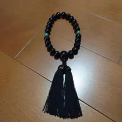 黒檀と翡翠　数珠