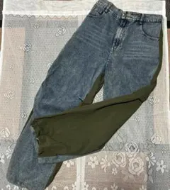 ダメージ加工☆ジーンズ風☆後シャカシャカ