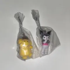 サンリオキャラクターズ　ミニチュアチャーム　ライブキャラクター　2点セット