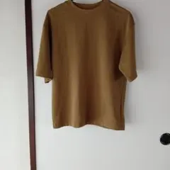 UNIQLO U 五分袖 クルーネックTシャツ AIRIsmブラウン Sのサムネイル