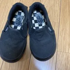 VANS ブラック スリッポン 16cm