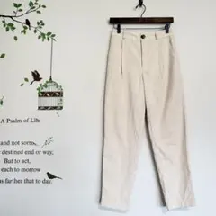 GU /ライトコーデュロイタックテーパードパンツ M