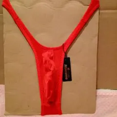 新品　メンズ　ビキニ　ショーツ　レッド 日本製　前ゆとりスペース　81660