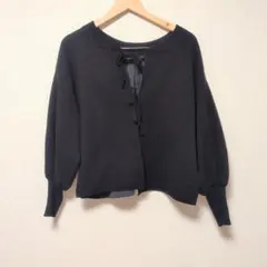スタディオクリップ 《玄長なおこさんコラボ》家事ラクラク洗える軽ニット 黒
