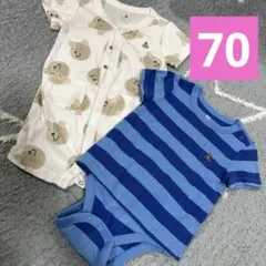 baby GAP ロンパース カバーオール 半袖 70 まとめ売り♡