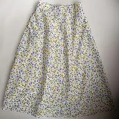 Techichi TERRASSE 美品 ☆フラワー＆フルーツプリント　スカート