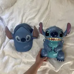 スティッチ 帽子とポップコーンケースセット(紐なし)のサムネイル