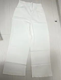 ハイウエスト ワイドパンツ ストレートパンツ 韓国 美脚 無地 着痩せ