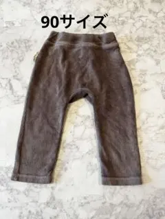 【美品】　ベロアパンツ　ズボン　ブラウン 90サイズ