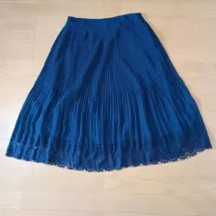 LAURA ASHLEY プリーツスカート ミモレ丈 11号