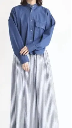 tomorrow land MACPHEE デニムシャツ