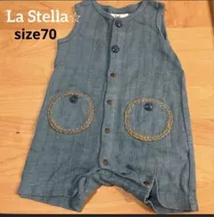 La Stella 青ロンパース 70サイズのサムネイル