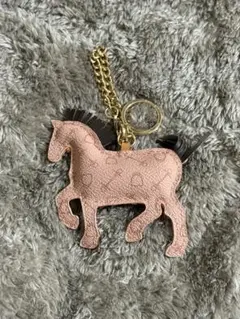 未使用・限定】MaxMara チャーム キーリング らくだ ブラウンレザー