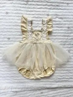 バースデイ　コトリ　cottoli ミモザ　チュール　ロンパース　80cm
