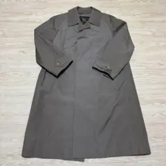 希少 Burberrys ステンカラーコート Ｌ 相当　グレー シルク混　比翼 希少 Burberrys ステンカラーコート L 相当 グレー シルク混 比翼