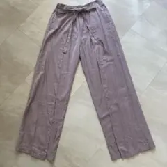 ヤマダヤ　ラディエイト　ワイドパンツ リボン付き スリット入り