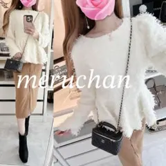 【美品】コーデ売り♡ツイードニットトップス＆TONAL フロントスリットスカート