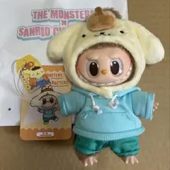 【LABUBUラブブxSANRIOサンリオ】ぬいぐるみペンダント(ポムポムプリン