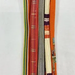 Ｙ6431 帯締め まとめセット　リメイク用　オレンジ系