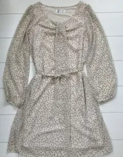 【美品】ミッシェルクラン チュニック レディース ドット柄 裏地あり M～L