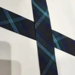 バイアステープ【10m/30mm/グリーン/タータンチェック】ふちどりパイピング