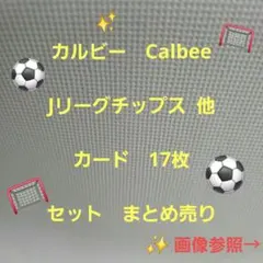 カルビー Calbee Jリーグチップス 他　カード　17枚　セット　まとめ売り