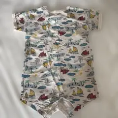 Petit Bateau ボートプリントロンパース 24m