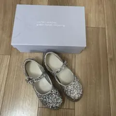 ストラップシューズ シルバー 21cm