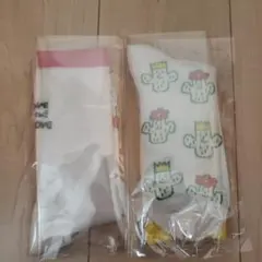 SHETA/シータ　ソックス　二足セット　イエロー　ピンク　柄違い　新品未使用