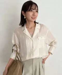 anuans シアーテーラードシャツ WHITE/Sサイズ - メルカリ