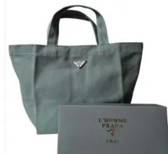 未使用 PRADA プラダ ロゴプレート トートバッグ ノベルティ 非売のサムネイル