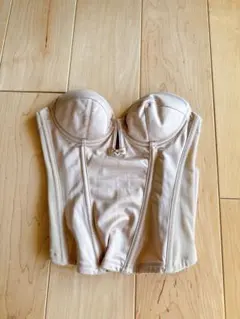 bridal bloom ベージュ コルセットビスチェ