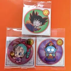 ドラゴンボールシールウエハース　龍球R孫悟空&龍球Rブルマ&龍球Rピラフ